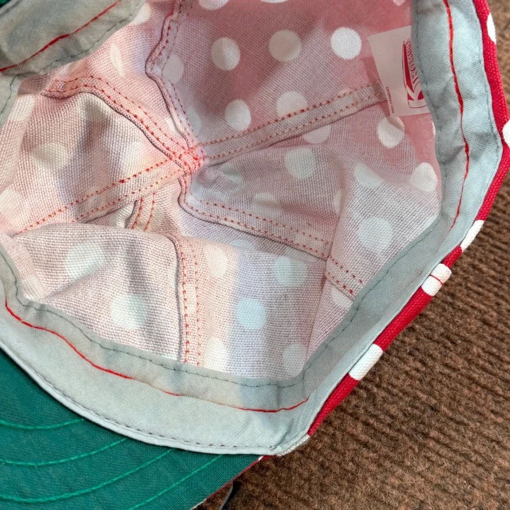 Kromer Welder Cap Red Polka Dot Union Made USA Cotton Work Hat Size 7 KC-7R9DD